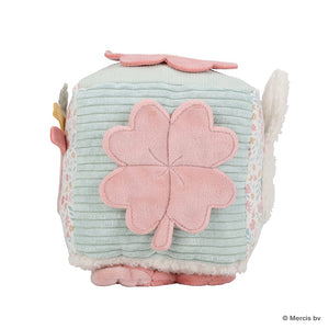 miffy x Little Dutch キューブトイ ラッキーブロッサム 布製おもちゃ ピンク 仕掛けおもちゃ ミッフィー