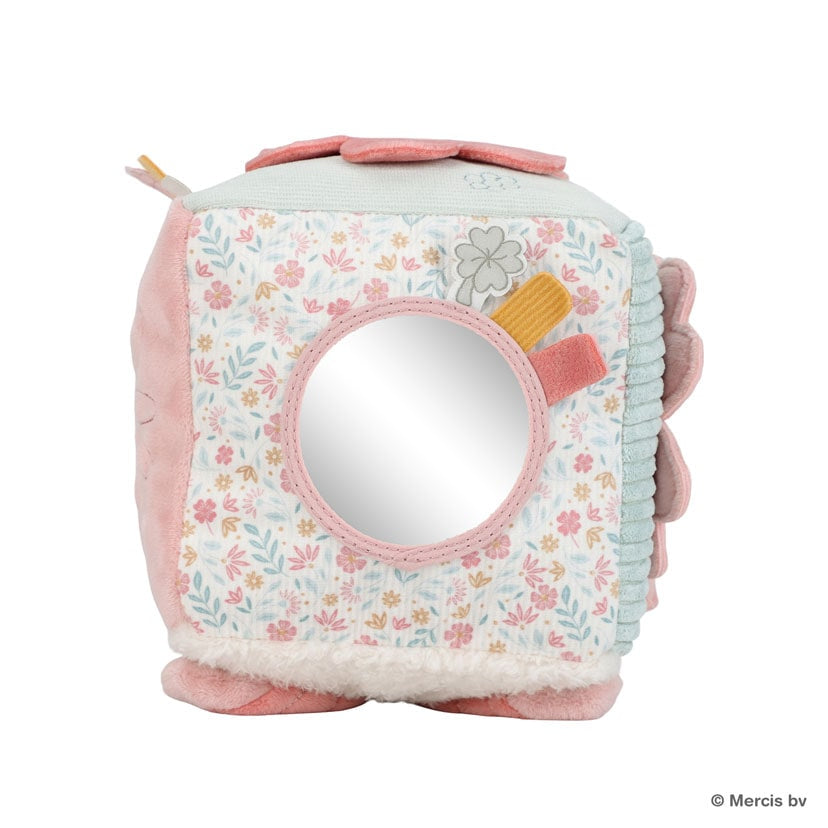 miffy x Little Dutch キューブトイ ラッキーブロッサム 布製おもちゃ ピンク 仕掛けおもちゃ ミッフィー