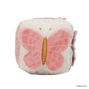 miffy x Little Dutch キューブトイ ラッキーブロッサム 布製おもちゃ ピンク 仕掛けおもちゃ ミッフィー