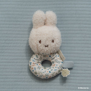 miffy x Little Dutch ミッフィーベビーラトル ラッキーブロッサム ラッキーリーブス ピンク ブルー 花柄 リトルダッチ