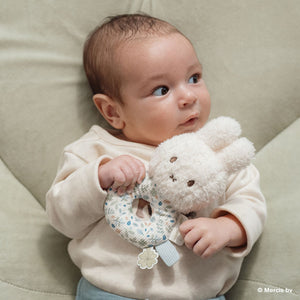 miffy x Little Dutch ミッフィーベビーラトル ラッキーブロッサム ラッキーリーブス ピンク ブルー 花柄 リトルダッチ