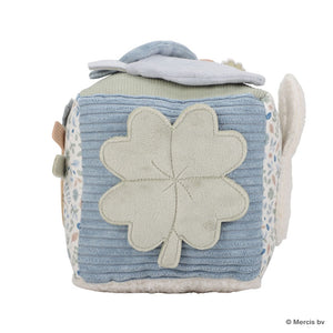 miffy x Little Dutch キューブトイ ラッキーリーブス 布製おもちゃ ブルー 水色 仕掛けおもちゃ ミッフィー