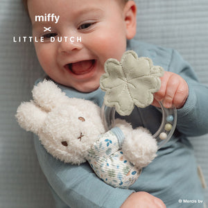 miffy x Little Dutch ミッフィー リングラトル ラッキーブロッサム ラッキーリーブス ピンク ブルー 花柄 リトルダッチ