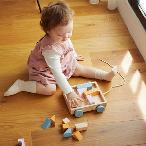 PolarB つみきワゴン 木製おもちゃ 木のおもちゃ TYPR44096 ポーラービー