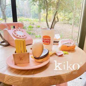 kiko+ キコ hamburger set ハンバーガーセット 楽器 木製おままごと ファーストフード ポテト 木のおもちゃ kiko+&gg*