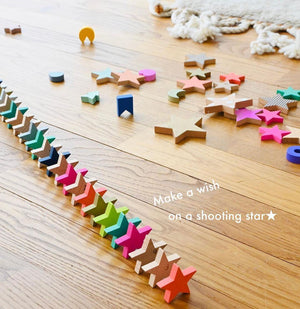 kiko+ キコ tanabata タナバタ 木のおもちゃ ドミノ 星 おままごと クッキー スター kiko+&gg*