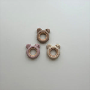 kawaii&born 歯固めリング くまちゃん シリコン 木製