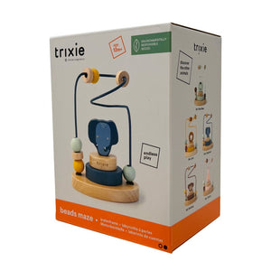 trixie baby Wooden beads maze ウッドトイ ビーズメイズ Mrs. Elephant ぞう 木のおもちゃ トリクシー