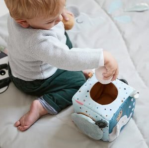 Done by Deer 布製 仕掛けおもちゃ ディスカバリーキューブ ディアフレンズ カラーミックス 2BD-4823137 ダンバイディア