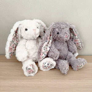 MON AMI フェイス グレー フローラルバニー Sサイズ うさぎ ぬいぐるみ モナミ ST1614