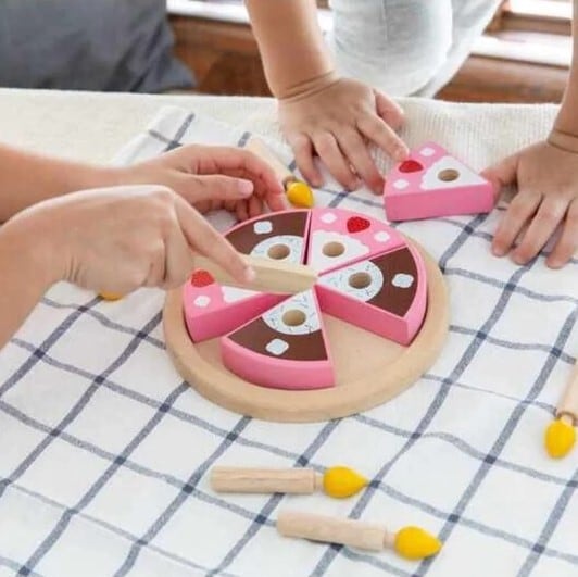 PLAN TOYS バースデーケーキセット Birthday Cake Set 木のおもちゃ 木製 3488 プラントイ