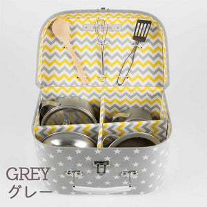 sass&belle キッチンツール おままごと クッキングボックス 7点セット シルバー グレー サス&ベル JEUX027