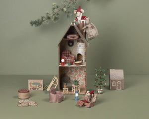 Maileg ネズミたちのおうち えんとつ付き ドールハウス メイレグ