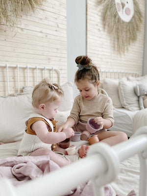 Mushie Stacking Cups Toy スタッキングカップ Retro レトロ ブラウン系カラー ムシエ