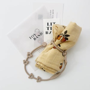 littlebyul 2024 renewal TOYBANDトイバンド brown おしゃぶりホルダー おもちゃホルダー トイホルダー りとるびょる