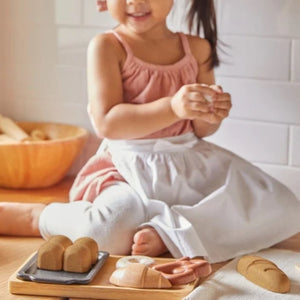 PLAN TOYS BREAD SET パンセット 3628 おままごと ブレッド 木製 パン屋さんごっこ プラントイ