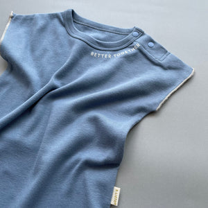 3.LIETO おでかけロンパース 70cm 80cm モスピンク ストームブルー 日本製 スリーリエート