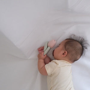 Lien de famille おはなのラトル 赤ちゃんのガラガラ 布製 日本製 リヤンドファミーユ