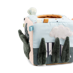 Done by Deer 布製 仕掛けおもちゃ ディスカバリーキューブ ディアフレンズ カラーミックス 2BD-4823137 ダンバイディア