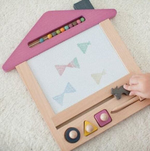 gg* ジジ oekaki house オエカキハウス おえかきボード 木のおもちゃ おうち キャット くるま ドッグ kiko+&gg*