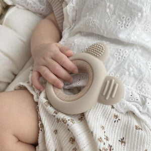 kawaii&born 歯固めリング くまちゃん シリコン 木製