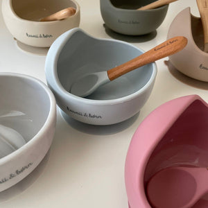 kawaii&born シリコンボウル ベビー食器 離乳食 食器 吸盤タイプ くっつくお皿