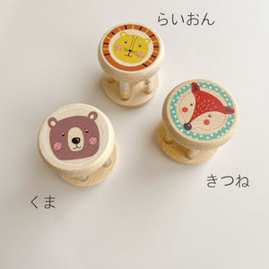 Adnil LAND カラコロ鳴らして遊ぶ！ RATTLE ANIMAL ラトル 木のおもちゃ アドニルランド