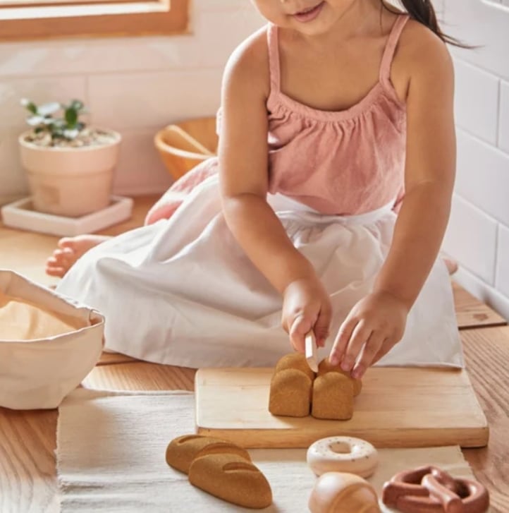PLAN TOYS BREAD SET パンセット 3628 おままごと ブレッド 木製 パン屋さんごっこ プラントイ