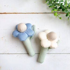 Lien de famille おはなのラトル 赤ちゃんのガラガラ 布製 日本製 リヤンドファミーユ