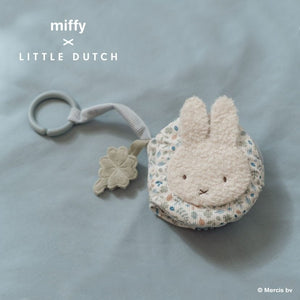 miffy x Little Dutch ミッフィー 布えほん ストラップ付き ラッキーリーブス 水色 ブルー