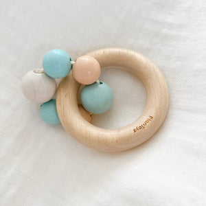 PLAN TOYS ビーズラトル Beads Rattle - Pastel Series 5262 ベビーラトル 歯固め プラントイ