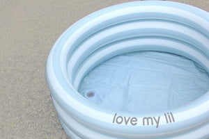 Love my lil ラウンドプール 70cm 90cm ビニールプール  ストライプ ボーダー ピンク ブルー ラブマイリル