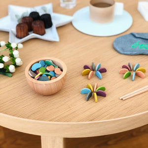 gg* ジジ mame ohagki マメ オハジキ 木のおもちゃ おはじき ドミノ お箸の練習 ビーンズ kiko+&gg*