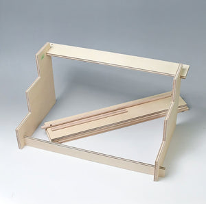 小黒三郎 組み木 五月人形 KK237 円武者三段飾り・小 普通垂幕 木製 つみき こどもの日 男の子の節句 遊プラン