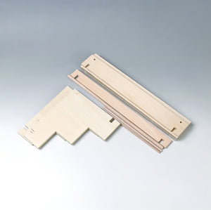 小黒三郎 組み木 五月人形 KK237 円武者三段飾り・小 普通垂幕 木製 つみき こどもの日 男の子の節句 遊プラン