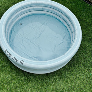 Love my lil ラウンドプール 70cm 90cm ビニールプール  ストライプ ボーダー ピンク ブルー ラブマイリル