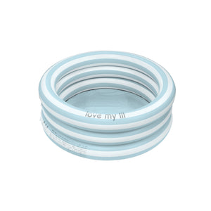 Love my lil ラウンドプール 70cm 90cm ビニールプール  ストライプ ボーダー ピンク ブルー ラブマイリル
