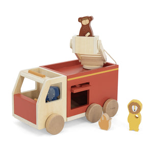 trixie baby Wooden fire truck トリクシー ウッドトイ ファイアトラック 消防車 木のおもちゃ