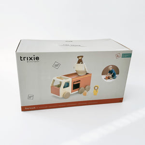 trixie baby Wooden fire truck トリクシー ウッドトイ ファイアトラック 消防車 木のおもちゃ